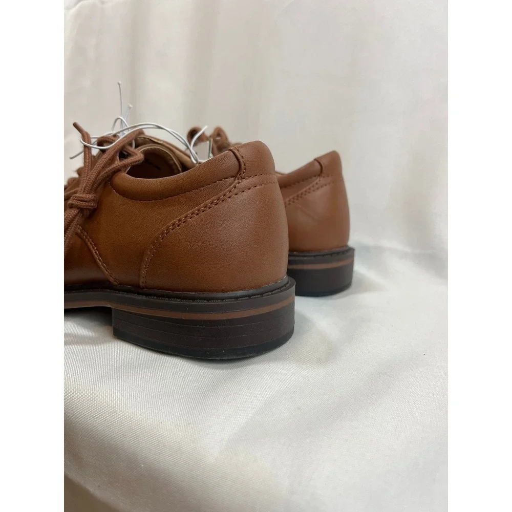 Goodfellow & Co Mens Brown Dress Shoes Lace Up Oxford Cognac Size 7 NEW